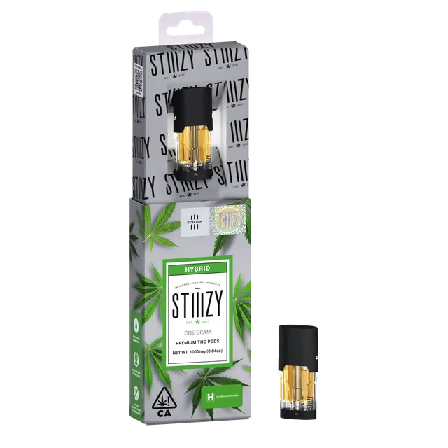 Vape Cartridge - GRANDDADDY PURP 1G Original THC Pod - STIIIZY