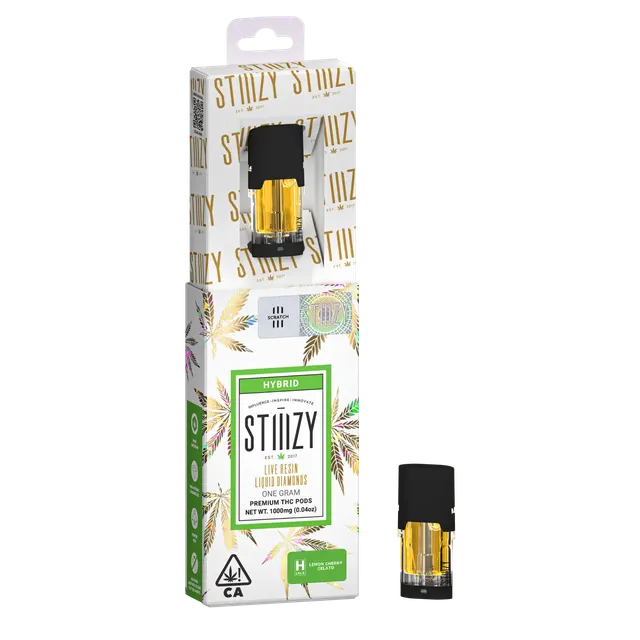 Vape Cartridge - LEMON CHERRY GELATO 1G Live Resin Liquid Diamonds Pod