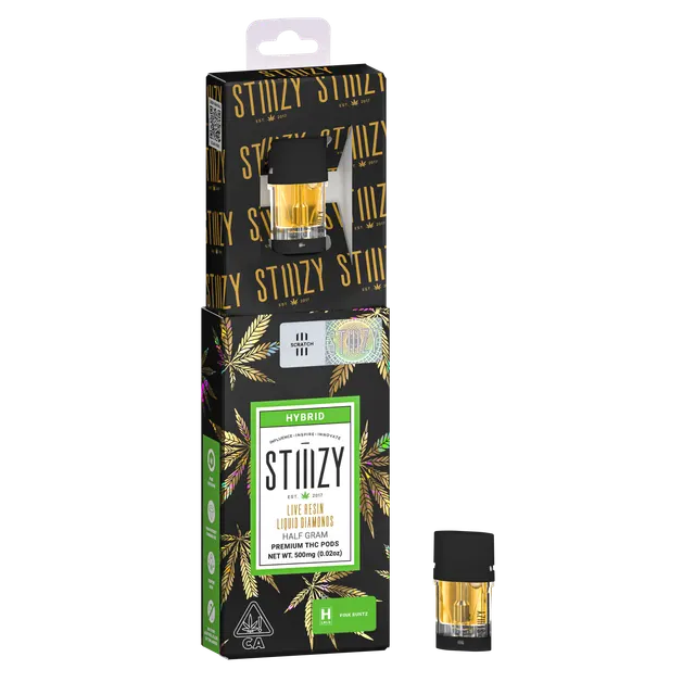 Vape Cartridge - PINK RUNTZ .5G Live Resin Liquid Diamonds Pod - STIIIZY