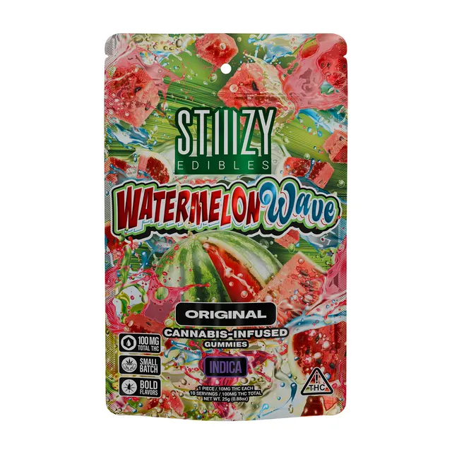 WATERMELON WAVE GUMMIES 100MG STIIIZY M{48} N{388}