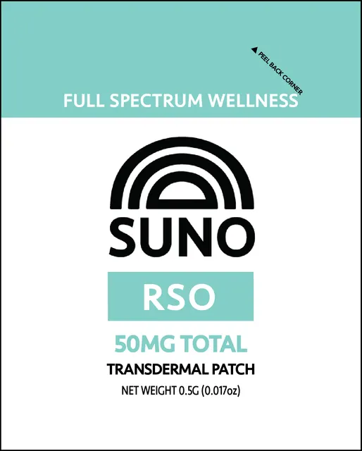SUNO -  Transdermal Patch - Full Spectrum RSO (50mg THC)