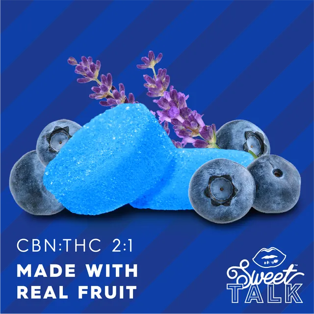 Blueberry Lavender Slumber Gummies (1:2 THC:CBN) 10pk