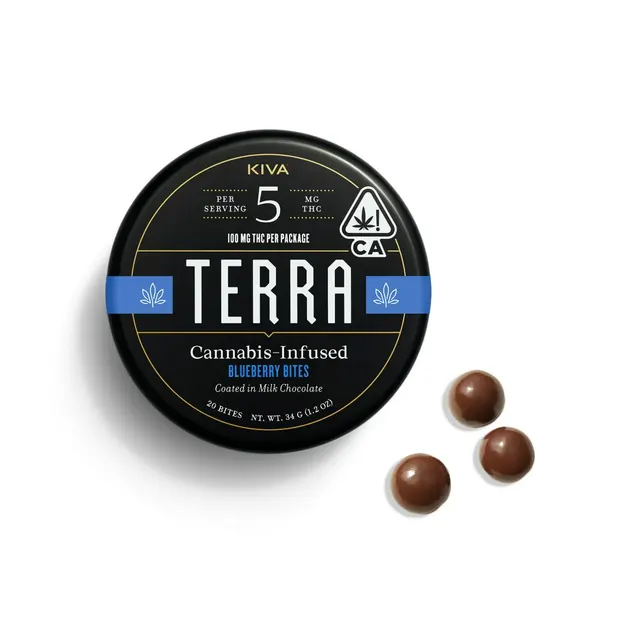 Terra | Milk Chocolate Blueberries | 100mg | 20ct | 5mg/ea