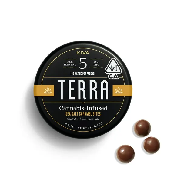 Terra | Milk Chocolate Sea Salt Caramel | 100mg | 20ct | 5mg/ea