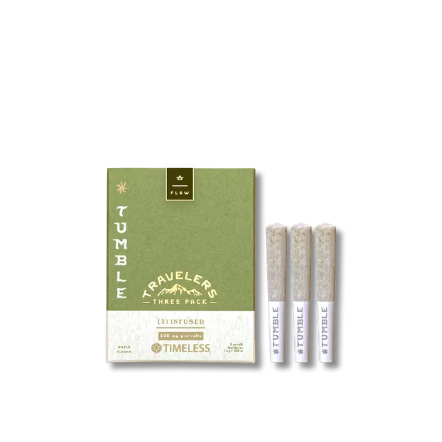Timeless - Tumble Travelers - Infused Prerolls 3pk - Cactus Chiller (H)