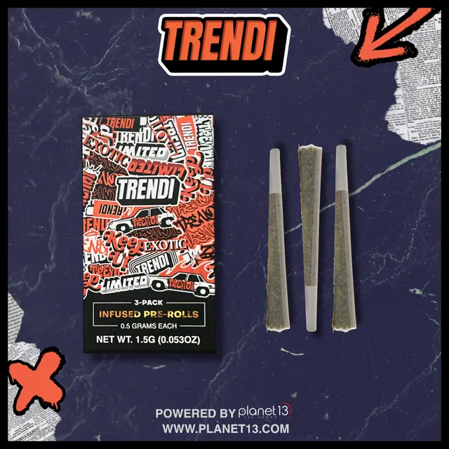 Trendi GG4 .5g Infused Preroll 3pk