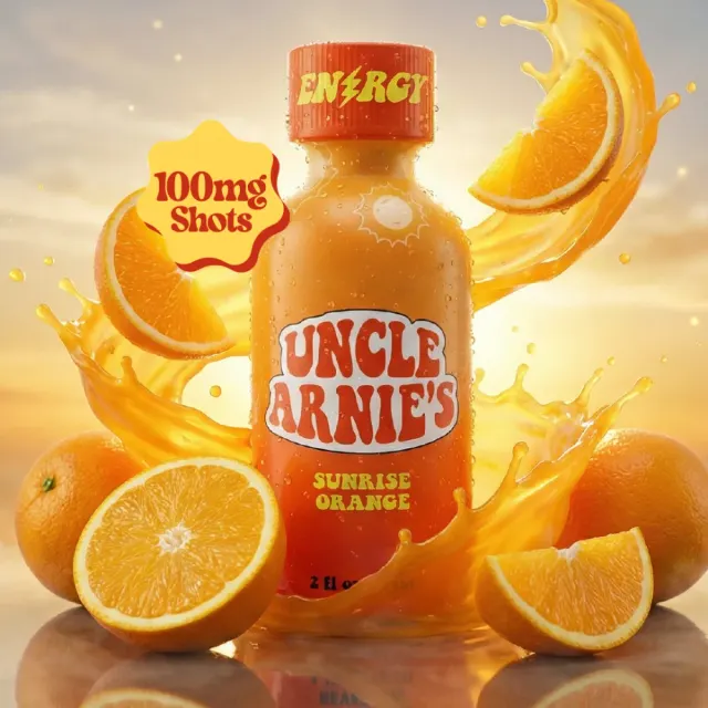 Uncle Arnie's 12oz 100mg Orange SodaPop