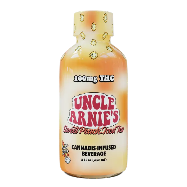 Uncle Arnie's - Cannabis Infused Beverage - Sweet Peach Iced Tea (8oz) (100mg)