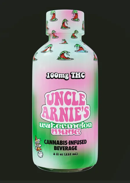 Uncle Arnie's - Cannabis Infused Beverage - Watermelon Wave (8oz) (100mg)