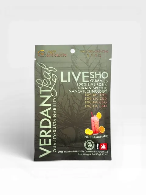 1:1:1:1 Pink Lemonade Live Rosin Gummy THC:CBD:CBN:CBG | 100mg:100mg:100mg:100mg