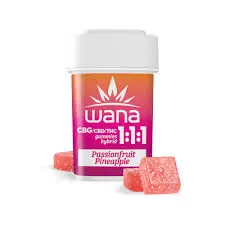 Wana - Gummies 1:1:1 - Passionfruit Pineapple (H) (100mg CBD/CBG/THC)