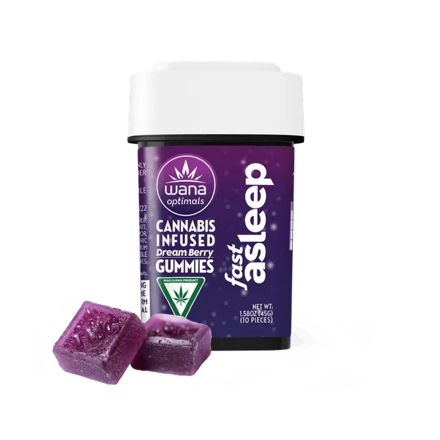 Wana - Gummies 5:1:1:1 - Fast Asleep Dream Berry (I) (100mg CBD/20mg CBN/CBG/THC)