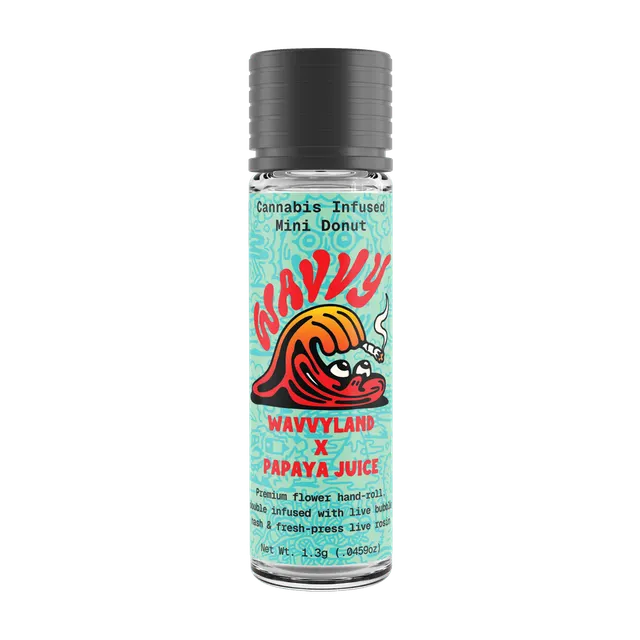 Wavvy | Wavvyland x Papaya Juice | Infused Pre-Roll | 1.3g