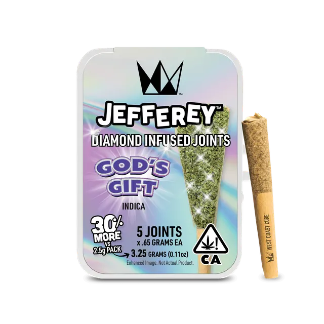 God's Gift - 0.65G Jefferey Infused Joint 5 Pack