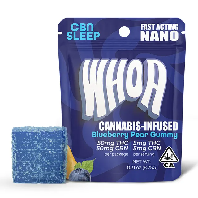 Blueberry Pear CBN Gummy - Bite (1:1 50mg:50mg)