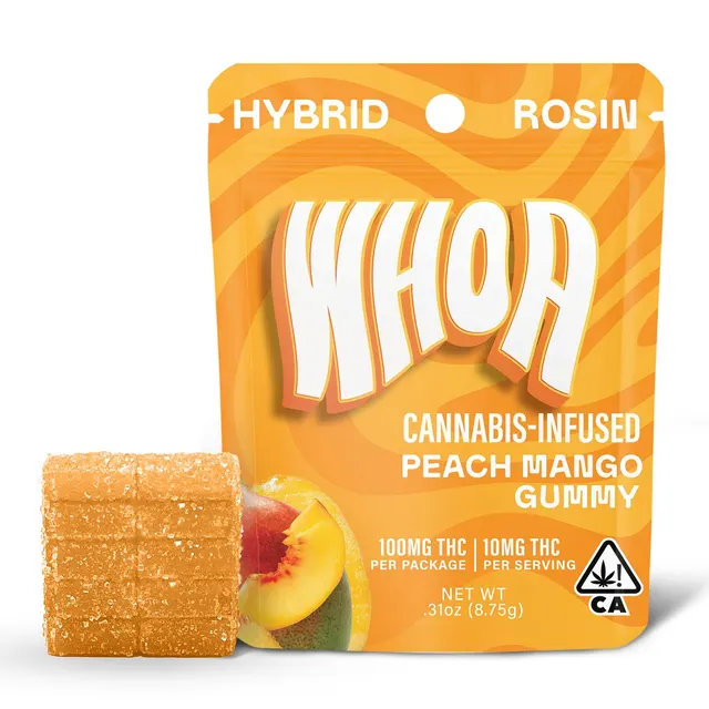 Peach Mango Rosin Gummy Bite (100mg)