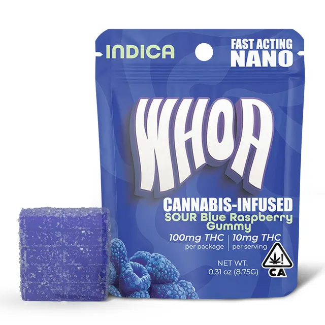 Sour Blue Raspberry Gummy - Bite (100mg)