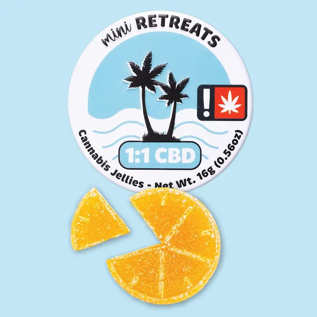 Mini Retreats Cannabis Jellies – 1:1 Island Punch