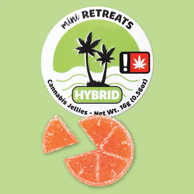 Mini Retreats Cannabis Jellies – Peach Paradise