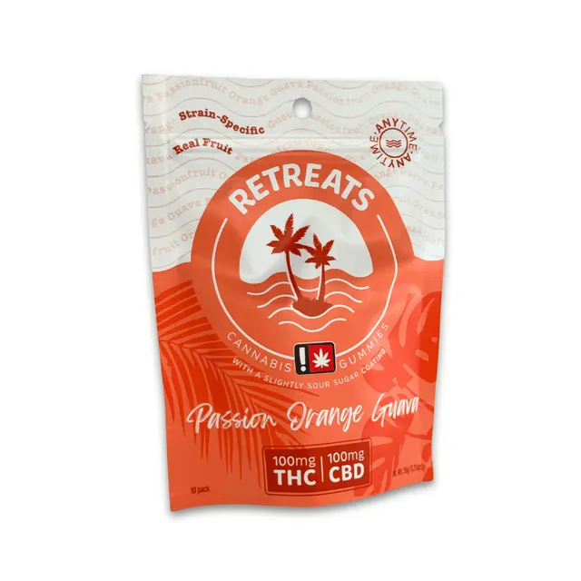 Retreats Cannabis Jellies 10pk – 1:1 Passion Orange Guava