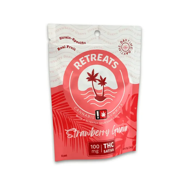 Retreats Cannabis Jellies 10pk – Sativa Strawberry Guava