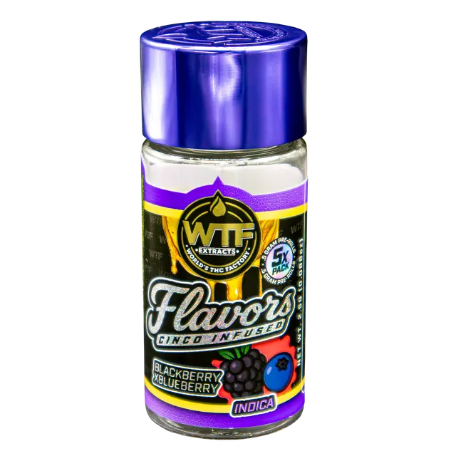 WTF - Cinco Infused Preroll 5pk - Blackberry x Blueberry (I) (2.5g)
