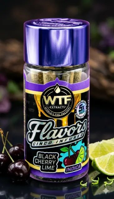 WTF - Cinco Infused Preroll 5pk - Black Cherry Lime (I) (2.5g)
