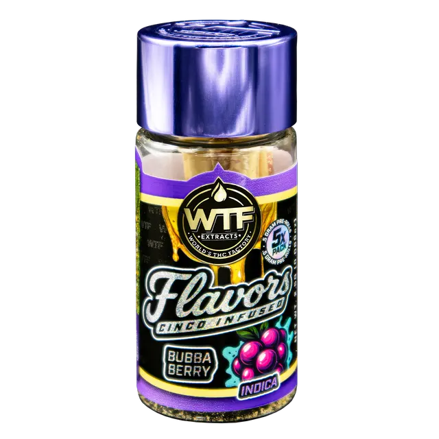 WTF - Cinco Infused Preroll 5pk - Bubba Berry (I) (2.5g)