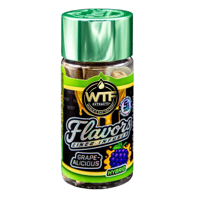 WTF - Cinco Infused Preroll 5pk - Grapealicious (H) (2.5g)
