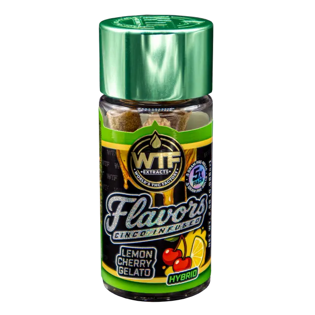 WTF - Cinco Infused Preroll 5pk - Lemon Cherry Gelato (H) (2.5g)