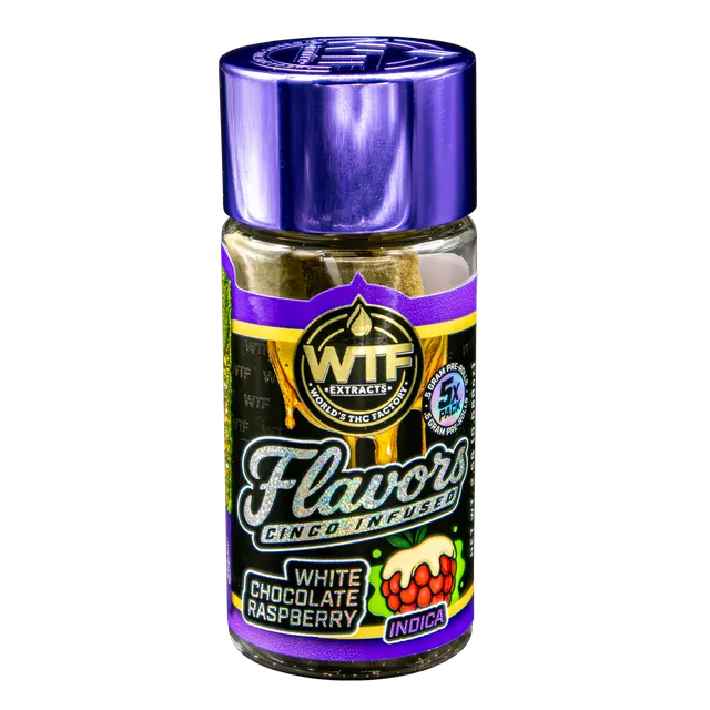 WTF - Cinco Infused Preroll 5pk - White Chocolate Raspberry (I) (2.5g)