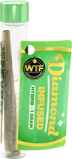 WTF - Diamond Infused Preroll - Blue Zushi (H) (1.0g)