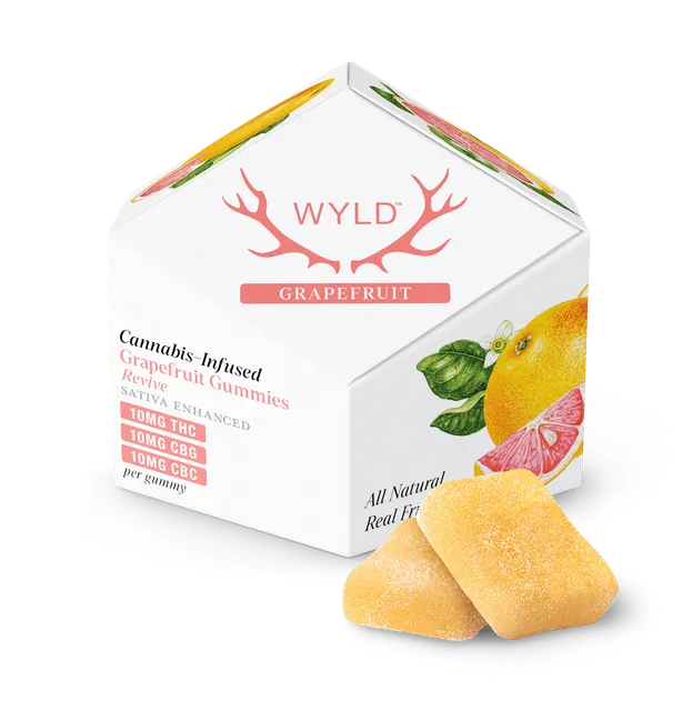 Grapefruit 1:1:1 CBG:CBC + Sativa Enhanced Gummies | 100mg | 10ct |10mg/ea