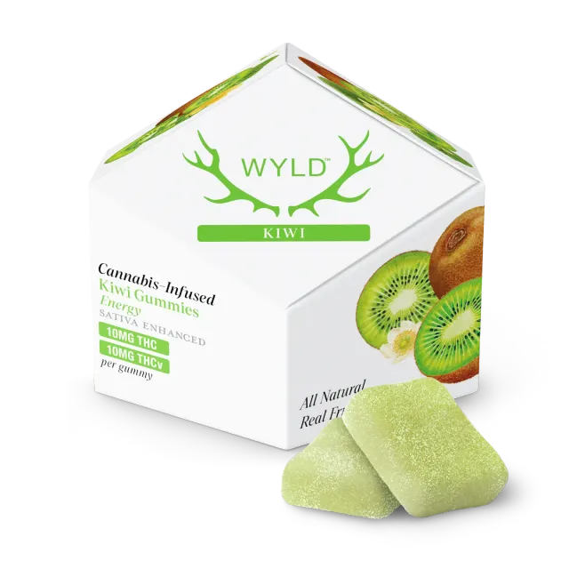Kiwi 1:1 THCv + Sativa Enhanced Gummies | 100mg