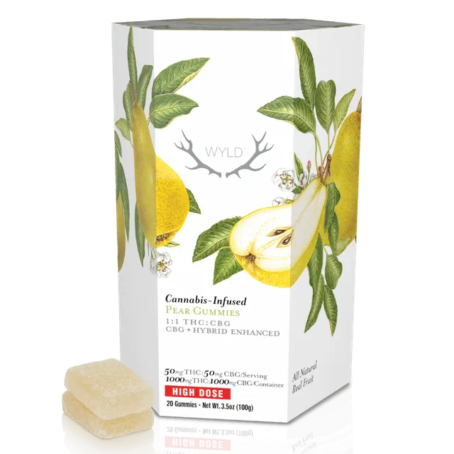PEAR 1:1 CBG:THC 1000MG