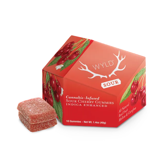 Sour Cherry Indica Enhanced Gummies