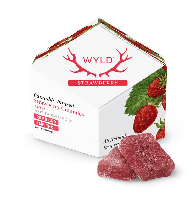 Strawberry 20:1 CBD + Hybrid Enhanced Gummies | 10mg | 10ct | 1g/ea