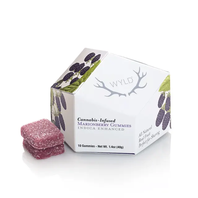Wyld Marionberry Indica Gummies 100mg 10pk